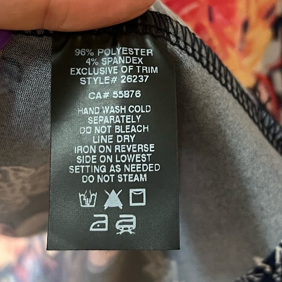 🔵 Atrizan Robin Barre Navy Pink Floral Open Cardigan size XS 🇨🇦 Long Sleeve - Picture 5 of 7